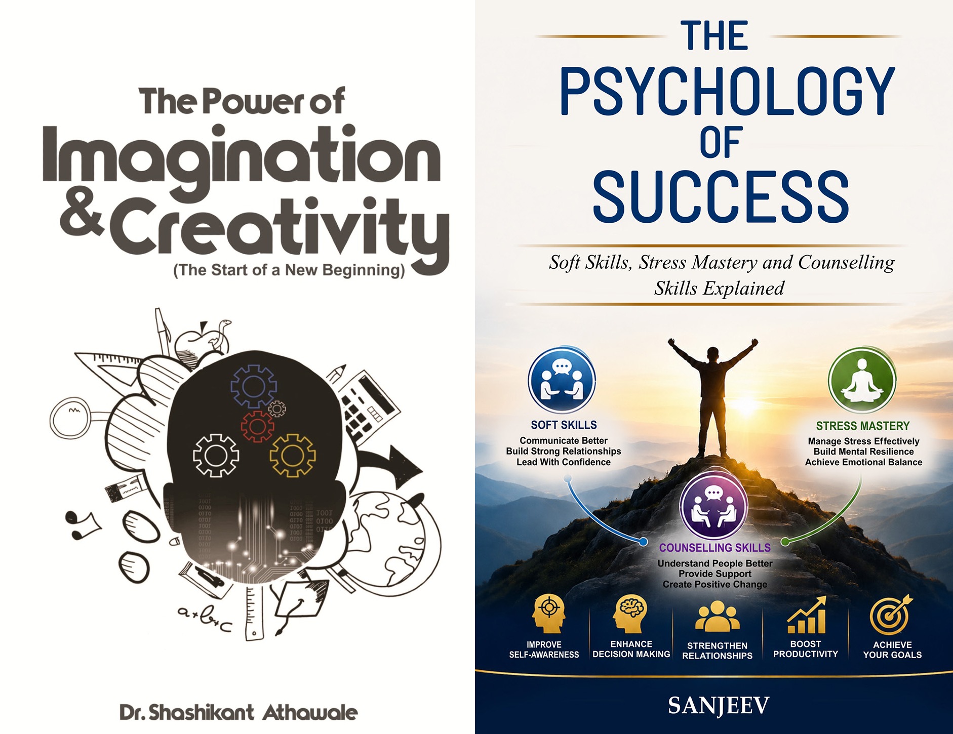 The Power of imagination and creativity & The Psychology of Success Combo books Rigi Publication