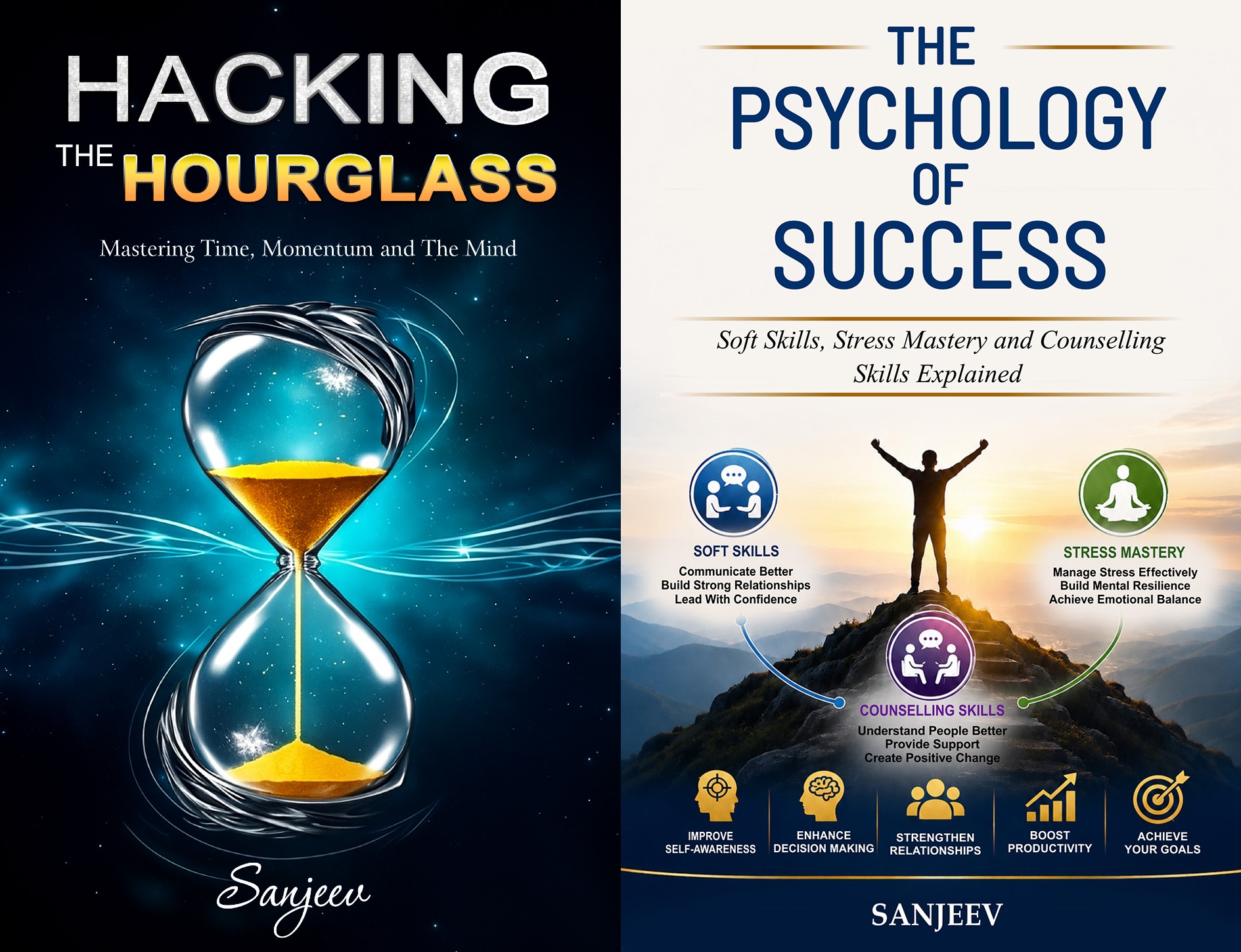 Hacking the Hourglass & The Psychology of Success | Combo Books Author Sanjeev | Must Read Books