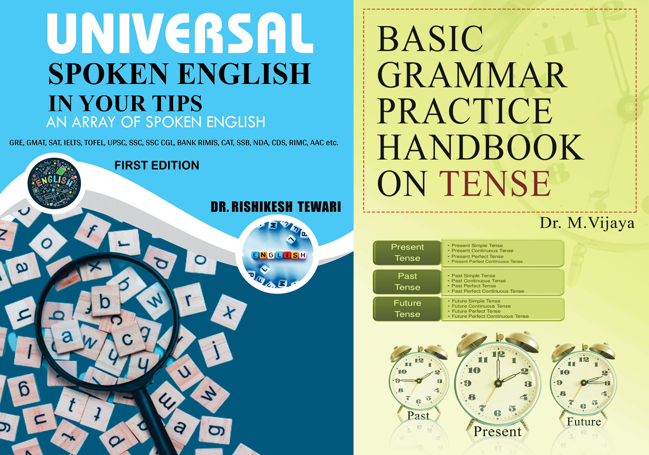 Universal Spoken English in your tips & Basic Grammar Practice Handbook on tense combo pack rigi publication