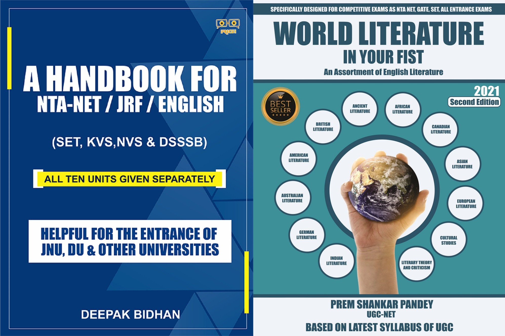 A Handbook for NTA-NET JRF SLET English & WORLD LITERATURE IN YOUR FIST 2nd Edition 2021 edition combo pack