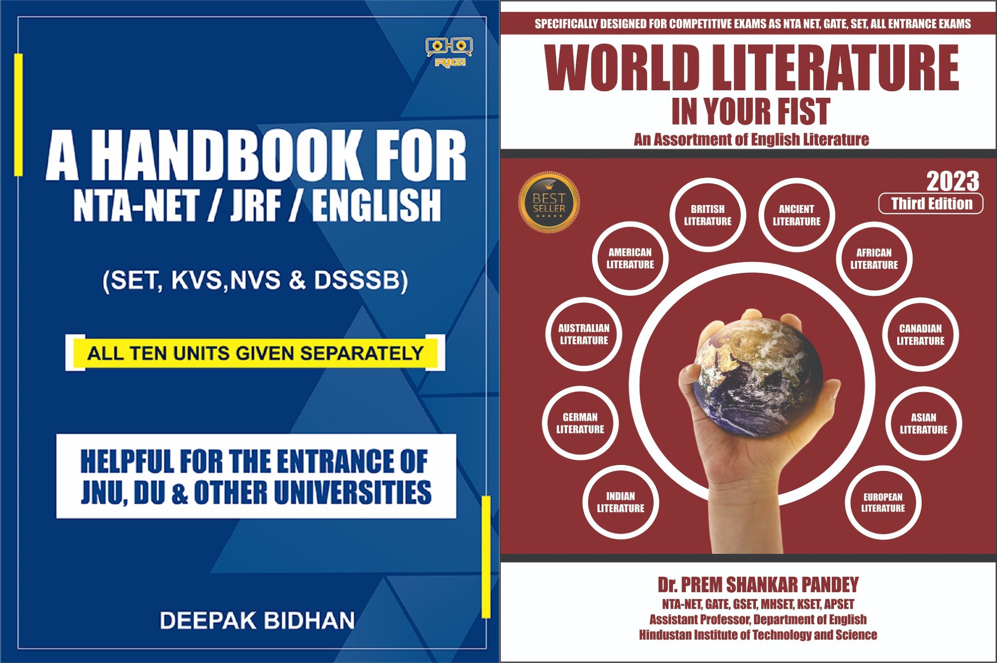 A Handbook for NTA-NET JRF SLET English & WORLD LITERATURE IN YOUR FIST 3rd Edition 2023 editioncombo pack