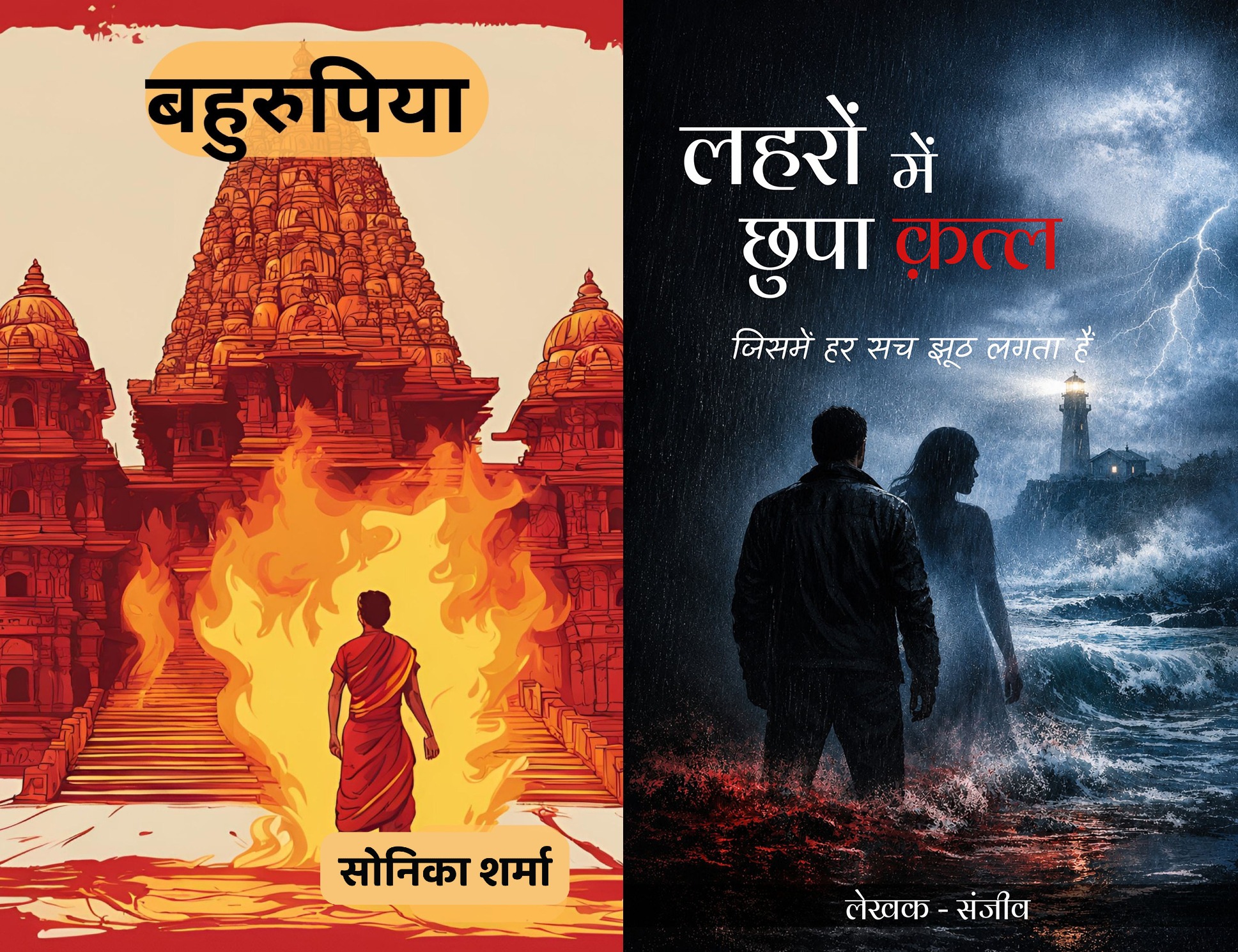 Bahurupiya: Hindi Psychological Crime Thriller & Lehron Main Chhupa Qatal: A Psychological Crime Thriller | Combo Pack